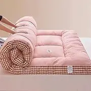 Japanese Floor Futon Mattress, Roll Up Foldable Mattress Floor Bed Tatami Soft Breathable Single Double Futon Mattress Student Dormitory Home Mattress ZSMFCD(05,Full(120x200cm))