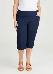 [Taking Shape] Taking Shape Editorial Essential Short Size 30 in Dark Indigo, Cotton - Plus Size Women's Bottoms Dark Indigo