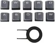 SHEAWA 10 PCS Replacement Keycaps for Corsair K70 K65 K95 G710 RGB Strafe Mechanical Keyboards (Gray)
