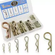 48 Pcs Hitch Pin Clip R Clips Retaining Pins Tractor Cotter Pin Hair Pin Asso...