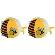 2PK Koala Dream Snuggle Buddy Hunny Bee Textured Ball Plush Childrens Toy 0y+
