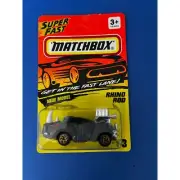 Vintage 1994 SUPERFAST MATCHBOX Black Rhino Rod #53 Diecast Toy Car NIP