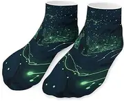 [QMNVBDS] Glow in The Dark Socks Ankle Length Socks Casual Short Socks for Women Men Low Cut Sports Socks Running Socks No Show Socks Ankle Socks Athletic Socks Workout Socks, Style, One Size, Style