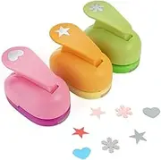 Circle Hole Punch Set for Scrapbook, 3Pcs Round Shape Craft Puncher Scrapbooking Punches, Handmade Paper Punch Circle Hole Punch Set for Scrapbook