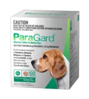 Paragard Medium Dogs Allwormer Treatment & Control Tablets 10kg 100 Pack