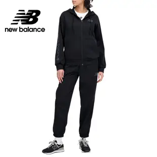 【New Balance】 機能保暖吸濕排汗連帽刷毛外套_女性_黑色_AWJ33186BK