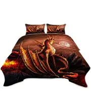 Fantasy Art Alessa the Volcano Lava Dragon Coverlet
