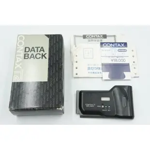 【挖挖庫寶】CONTAX T2 DATA BACK 日期數據機背 titan black 鈦黑色 盒裝 外觀品項漂亮