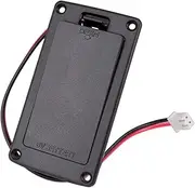 rockible Black Guitar Bass Battery Holder Cover Box 9 Compartment Accs