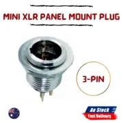 MINI XLR PANEL MOUNT PLUG 3-PIN