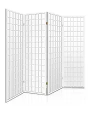 [Artiss] 4 Panel Room Divider Screen 174x179cm in White
