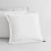 Sheridan Abbotson Linen European Pillowcase in White @Sheridan Rewards