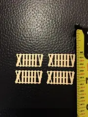 Cuckoo Clock Numeral Set Dial 9/16” Plastic - Bone Color.