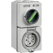 Schneider Electric Easy 56 Switched Socket - 3 Pin - 32A - 250V - EY56C332