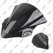 for Kawasaki Ninja 250 400 2018-2022 ABS Windshield Shield Carbon Fiber Black