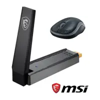 在飛比找momo購物網優惠-【MSI 微星】搭 羅技 無線滑鼠 ★ WiFi 6 雙頻 