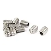 10 Pcs M3 x 4mm Set Screw Grub Screw Hex Socket - 3mm x 4mm x 0.5mm Pitch - SS