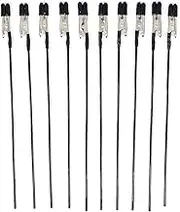 30pcs Alligator Clip Stick Metal Wire Clamps for Hobby Modeling DIY Card Photo Memo, Black, Normal, Perfect for Railway & Building Layout