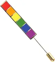 [Holibanna] Metal Brooch Gay Brooch Rainbow Brooch Lgbt Pride Gay Pride Enamel Pin Enamel Pride Lapel Pin Lesbian Enamel Brooch Pride Badge Pin Rainbow Lapel Pin Collar Lapel Pin Colorful