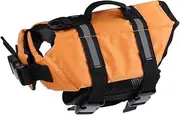 CORHAD Pet Life Dog Puppy Vest Buoyancy Pet Cooling Carrier Dachshund Puppy Car Seat Pet Life Jacket Orange