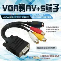在飛比找Yahoo!奇摩拍賣優惠-含發票台南寶弘】 VGA轉AV端子線+S端子線 VGA公 T