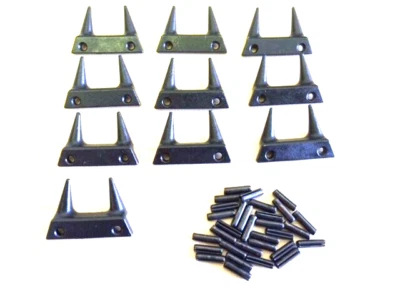 10pc Hog Ring Tool Closure STRAIGHT Teeth & 20 pins Bostitch Spenax Vertex NEW