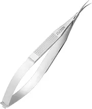 ZIZZON Cuticle Scissors Extra Fine Curved Professional Precise Pointed Tip Grooming kit for Eyebrow, Eyelash, Trim Nail and Dry Skin