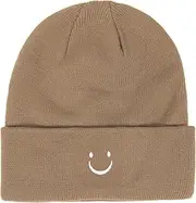 [Sinsinfuns] Knit Beanie Hats for Men Women Smiley Face Embroidered Soft Winter Hats Y2k Beanies
