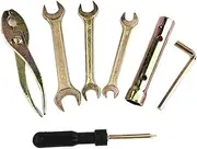 Snblzhef 7Pcs Motorcycle Universal Repair Tool Set Screwdriver Pliers Sleeve Wrenches Kits Motorcycle Tool Kit