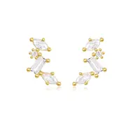 Hollywood Sensation Celestial Cluster Earrings with AAAAA Cubic Zirconia in Gold at Nordstrom One Size