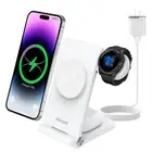 3 in 1 Magsafe Wireless Charging Station, Garmin Watch Charger Stand for Feni...