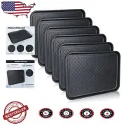 Functional 6-Piece Boot Tray Set - Waterproof Pet Mats for Indoor & Outdoor Use