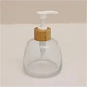Shower Dispensers Premium Clear Glass Soap Dispenser Rust-Free PP Pump Dish Soap Bottle for Bathroom Pump Dispenser for Liquid Soap Shower Gel Dispenser