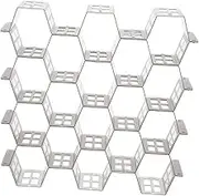 HAPINARY 1Set Honeycomb Drawer Divider Closet Organizer with Design for Custom Storage for Socks Underwear and Accessories Premium Plastic Easy to Cut