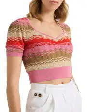 [Marcs] West End Hues Knit Top in Java Stripe