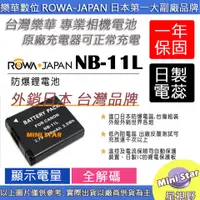 在飛比找蝦皮購物優惠-星視野 ROWA 樂華 CANON NB-11L NB11L