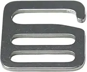 [STKARCV] 1PC Stainless Steel Adjuster Square Buckle 6" Shape Tri-Glide Hook Clasp for Leathercraft Bag Strap Webbing(Inner Width 16mm)