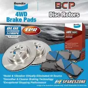 Front Rotors + Bendix 4WD Brake Pads for Ford Courier PG PE 2.5L 2.6L RWD (for: Ford)