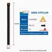S08K-STFCL09 CNC Lathe Tools Indexable Inner Hole Turning Tool Holder For TCMT09
