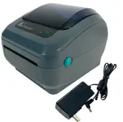 Zebra GK420d Direct Thermal Barcode Printer USB LAN GK42-200210-000 with Adap...
