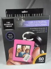 The Sharper Image Photo Keychain, 60 color photos, 1.5 in LCD display, rechargea