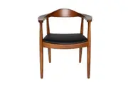 SK Designer Living | Replica Hans Wegner 'The Chair' PP501 Armchair | Walnut & Black