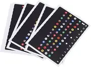 Yardwe 6Sheets Ukulele Scale Stickers for Beginners Practical Fingerboard Stickers for Easy Learning Durable Design for Ukulele Players