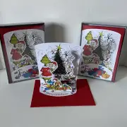 Hallmark Dr. Seuss Grinch Pop Up 16 Christmas Cards Merry Grinchmas!
