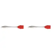 2x Dexas Gadget Silicone 26.5cm Baster Brush BBQ Basting Cooking Utensil Red