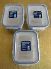 Lock & Lock, No BPA, Water Tight, Food Container, with 2 Divider Cups, 1.5-cu...