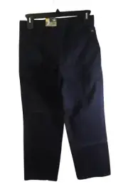 NWT Dockers Husky Boys Classic Fit Flat Front Khaki Pants 32 Navy MSRP$42