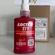 271 Threadlocker Red High Strength Permanent Bolt Sealant – 50ml x 10 Bottles