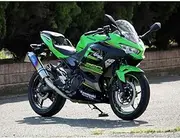 WR`S S/O Round Baked Titanium Silencer Ninja250 18-(2BK-EX250P) BK4270JM