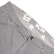 Brax NWT 5 Pocket Jean Cut Pants Hi-Flex Size 35 US Chuck in Gray Cotton Blend